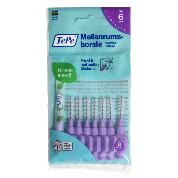 TePe hammasväliharja Original 1,1 mm 8 kpl kuva 1