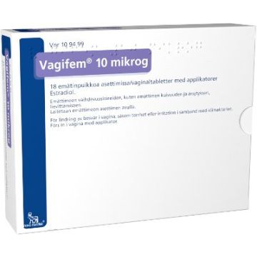 VAGIFEM emätinpuikko, tabletti 10 mikrog 18 fol