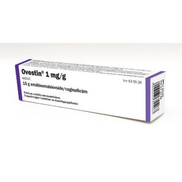 OVESTIN emätinemulsiovoide 1 mg/g asetin 15 g