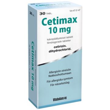 CETIMAX tabletti, kalvopäällysteinen 10 mg 30 fol