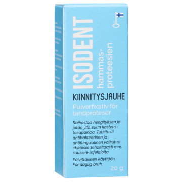 IsoDent kiinnitysjauhe hammasproteeseille 20 g