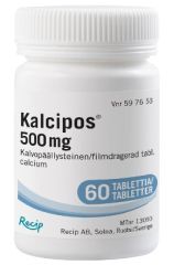 KALCIPOS tabletti, kalvopäällysteinen 500 mg 60 kpl