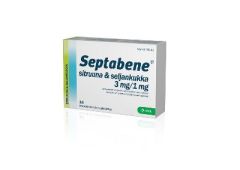 SEPTABENE SITRUUNA & SELJANKUKKA imeskelytabletti 3/1 mg 16 fol