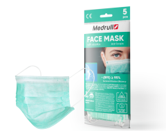 Medrull Face Mask kirurginen kasvonsuoja 5 kpl