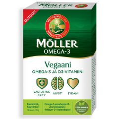 Möller Vegaani Omega-3 ja D-vitamiini 30 kaps