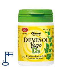 Devisol Vege 20 mikrog nieltävä 200 tabl