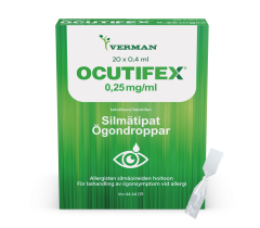 OCUTIFEX silmätipat, liuos, kerta-annospakkaus 0,25 mg/ml 20 x 0,4 ml