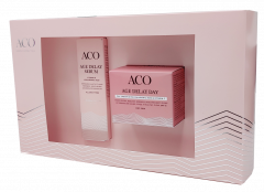 Aco Age Delay Dry skin lahjapakkaus seerumi ja voide 30 ml + 50 ml 30 ml ja 50 ml